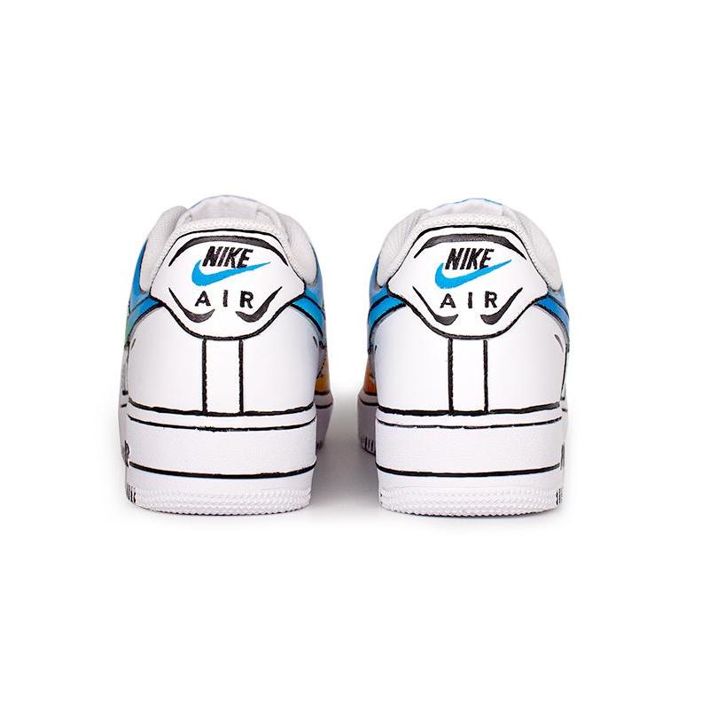 [Custom A female style of anime and 2D graffiti]  Air Force 1 Skateboarding Shoes Women's