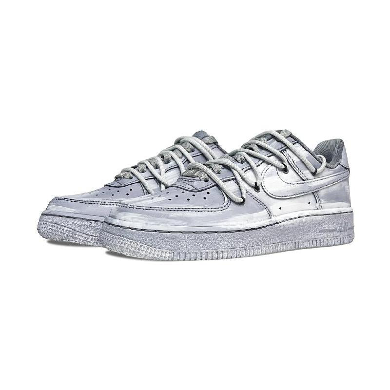 [Custom Grey immersion]  Air Force 1 Skateboarding Shoes Women's