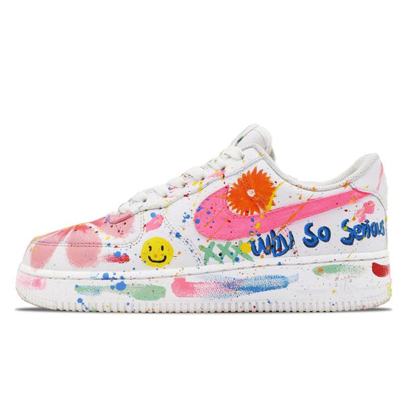 [Custom Color Graffiti]  Air Force 1 Skateboarding Shoes Women's