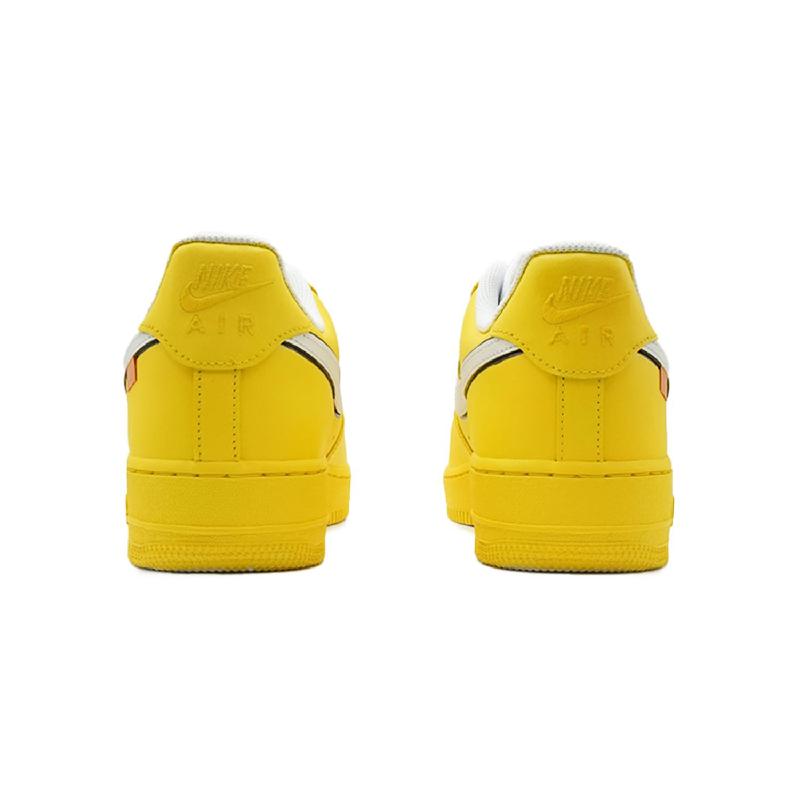 [Custom Women's pure and mellow citron]  Air Force 1 Skateboard Shoes Women's Low-Top Yellow/Gray