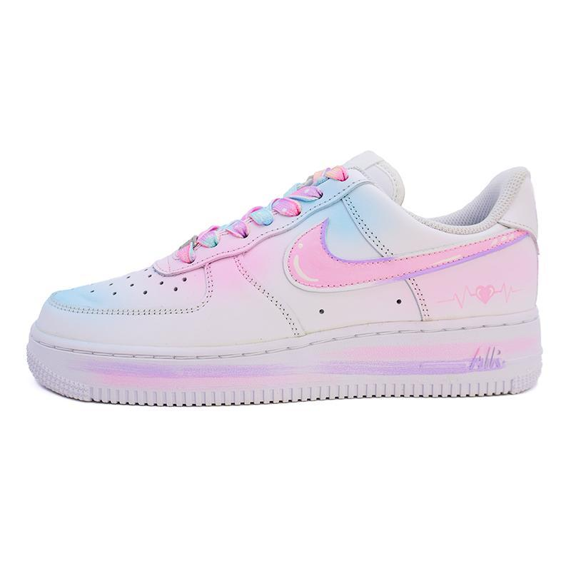 [Custom Marshmallow A068]  Air Force 1 Skateboarding Shoes Women's