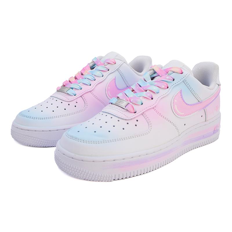 [Custom Marshmallow A068]  Air Force 1 Skateboarding Shoes Women's
