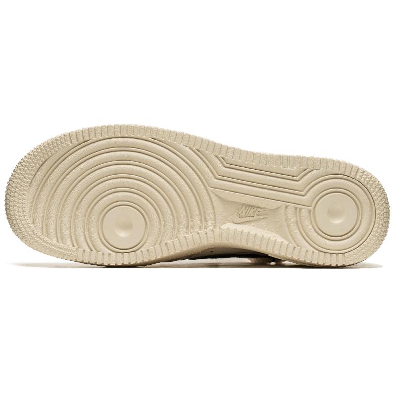 [Custom Women's coffee Tiffany]  Air Force 1 Skateboard Shoes Women's Low-Top Beige/Green