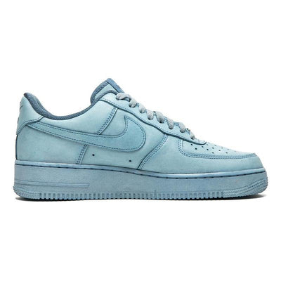 [Custom Abstract painting for women in light blue]  Air Force 1 Skateboarding Shoes Women's Low-top Light Blue
