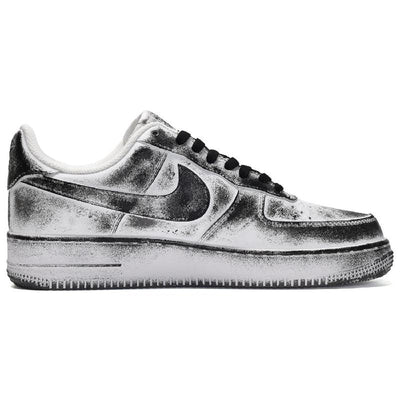[Custom Female dragon spine black and white]  Air Force 1 Skateboarding Shoes Women's Low-top Black/White