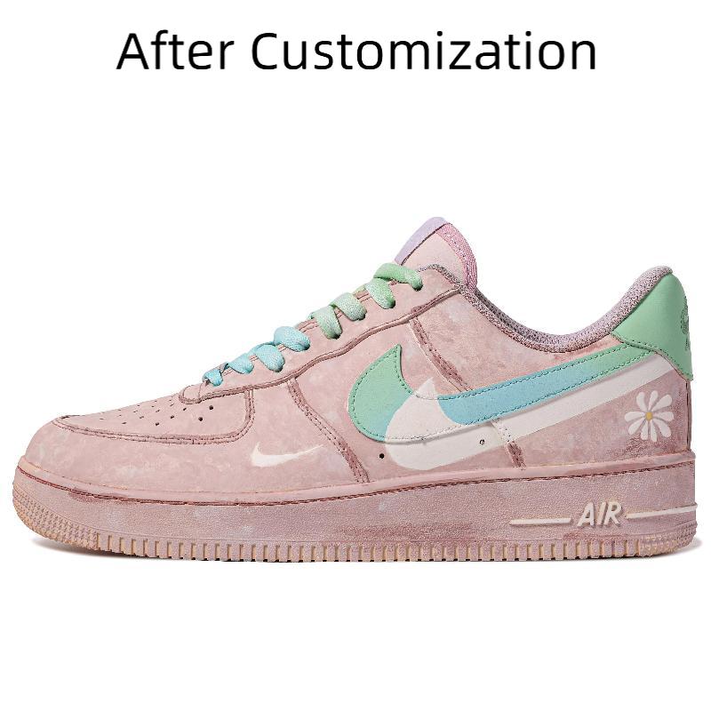 [Custom Northern Lights -BOX] Nike Air Force 1 Skateboarding Shoes Women's