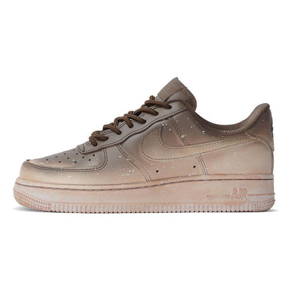 [Custom Low-top Women's Melted Chocolate Shoes]  Air Force 1 Skateboarding Shoes Women's