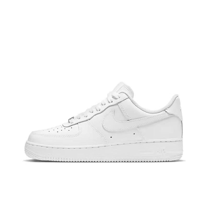 [Custom Women's low-top black silk sneakers in black and white]  Air Force 1 Skateboarding Shoes Women's