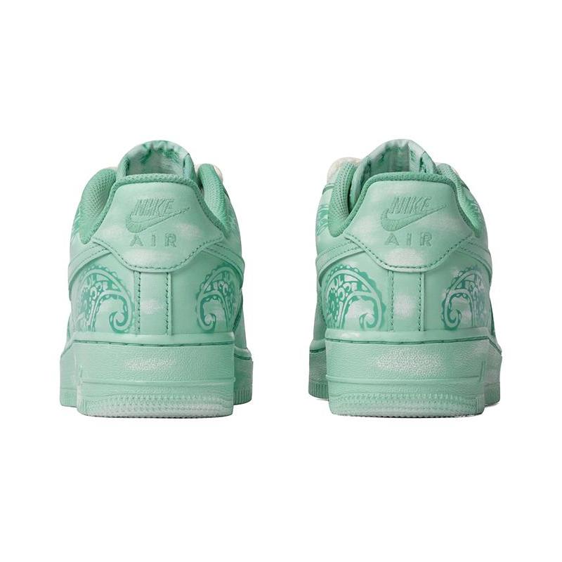 [Custom Women's ocean-themed cashew flower sneakers]  Air Force 1 Skateboarding Shoes Women's