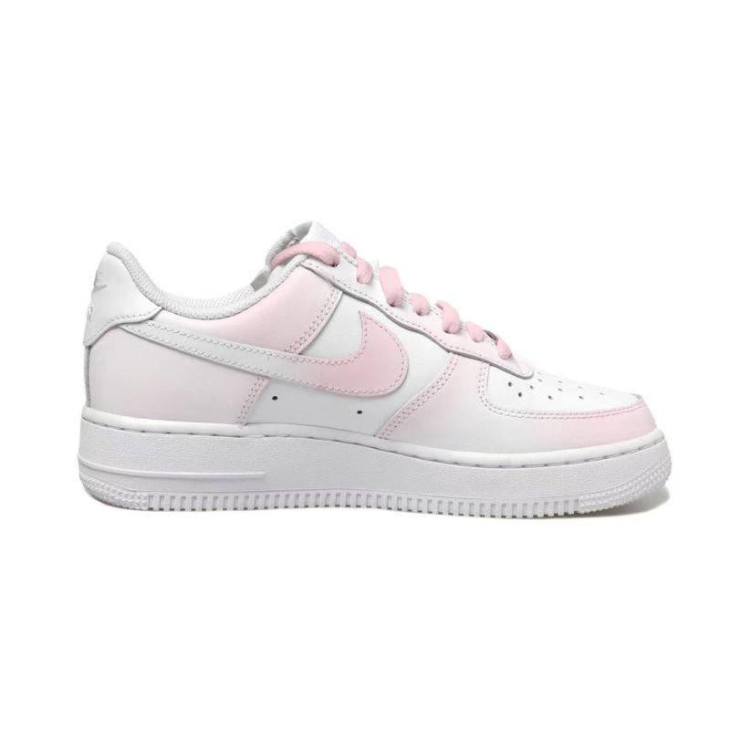 [Custom Gradient White Powder]  Air Force 1 Skateboarding Shoes Women's