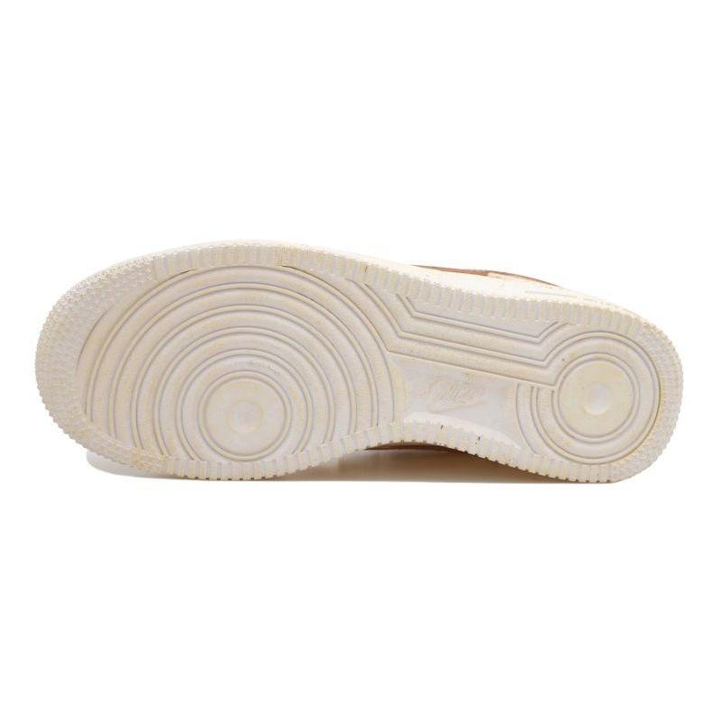 [Custom Chocolate girl]  Air Force 1 Skateboarding Shoes Women's Low-top Yellow/Brown