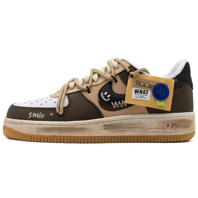 [Custom American Graffiti Handbag]  Air Force 1 Skateboarding Shoes Unisex