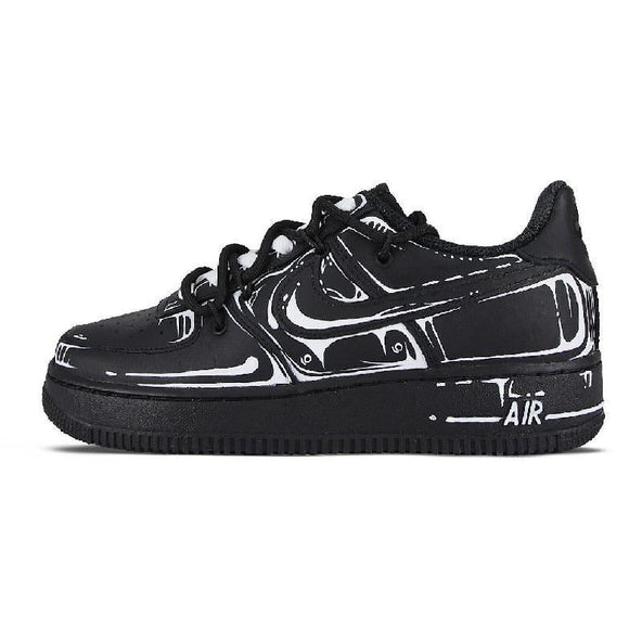 [Custom A Feast of Decay]  Air Force 1 Skateboarding Shoes Women's Low-top White