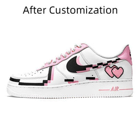 [Custom Pixel-style Mosaic for women] Nike Air Force 1 Skateboarding Shoes Women's