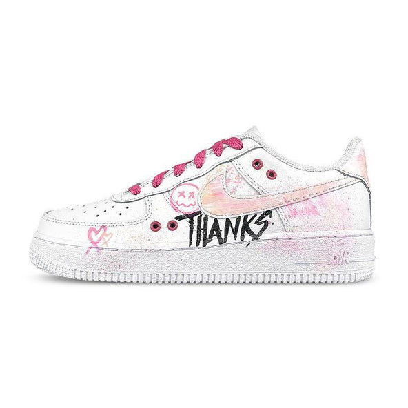 [Custom Satin Sugar]  Air Force 1 Skateboarding Shoes Women's