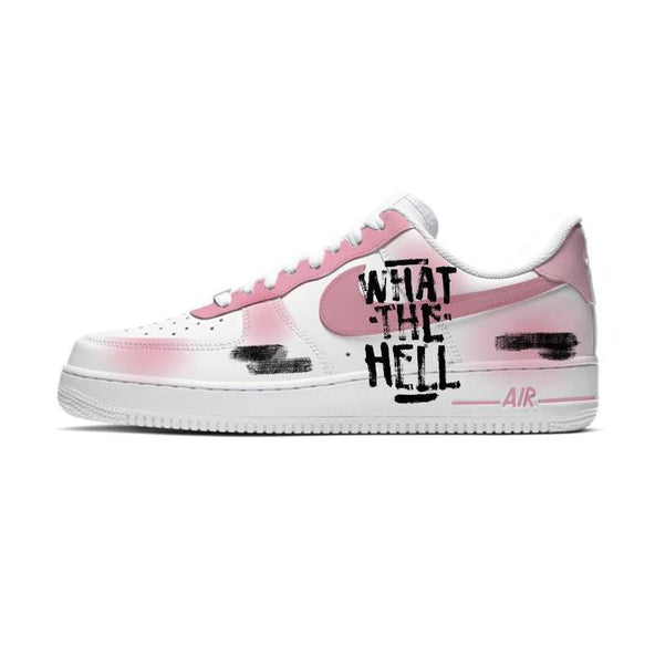 [Custom Passionate love with pink charm]  Air Force 1 Kids' Skateboarding Shoes Grade School