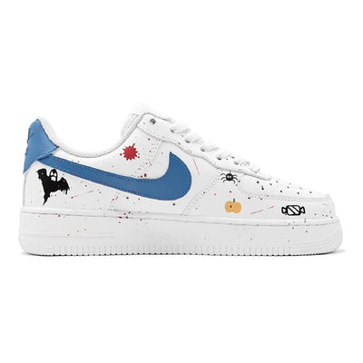 [Custom Halloween Batgirl]  Air Force 1 Skateboarding Shoes Women's Low-top Black