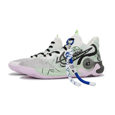 Celestial Warriors -  KD Trey 5 IX Vintage Basketball Shoes Unisex Mid-Top Green/Black/White