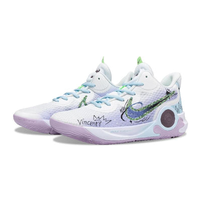 [Custom Summer Star Trails]  KD Trey 5 IX Vintage Basketball Shoes Unisex Mid-Top Blue/Pink