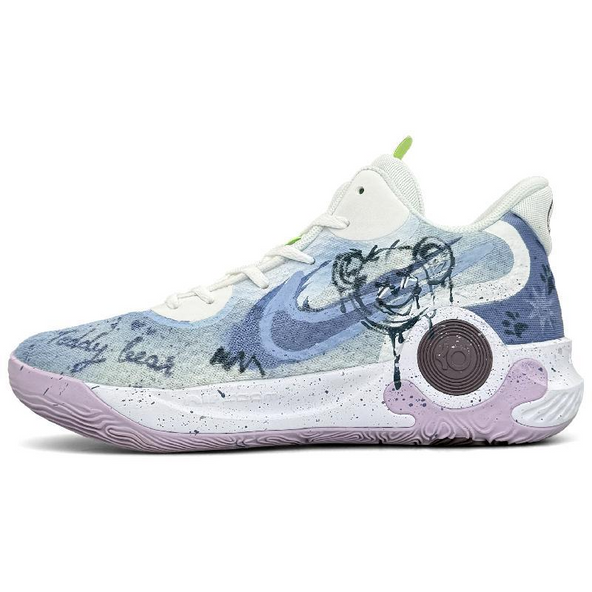 [Custom Prank Bear]  KD Trey 5 IX Vintage Basketball Shoes Unisex Mid-top Purple
