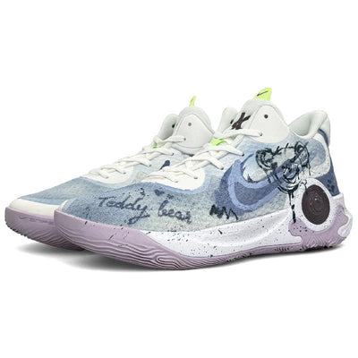 [Custom Prank Bear]  KD Trey 5 IX Vintage Basketball Shoes Unisex Mid-top Purple