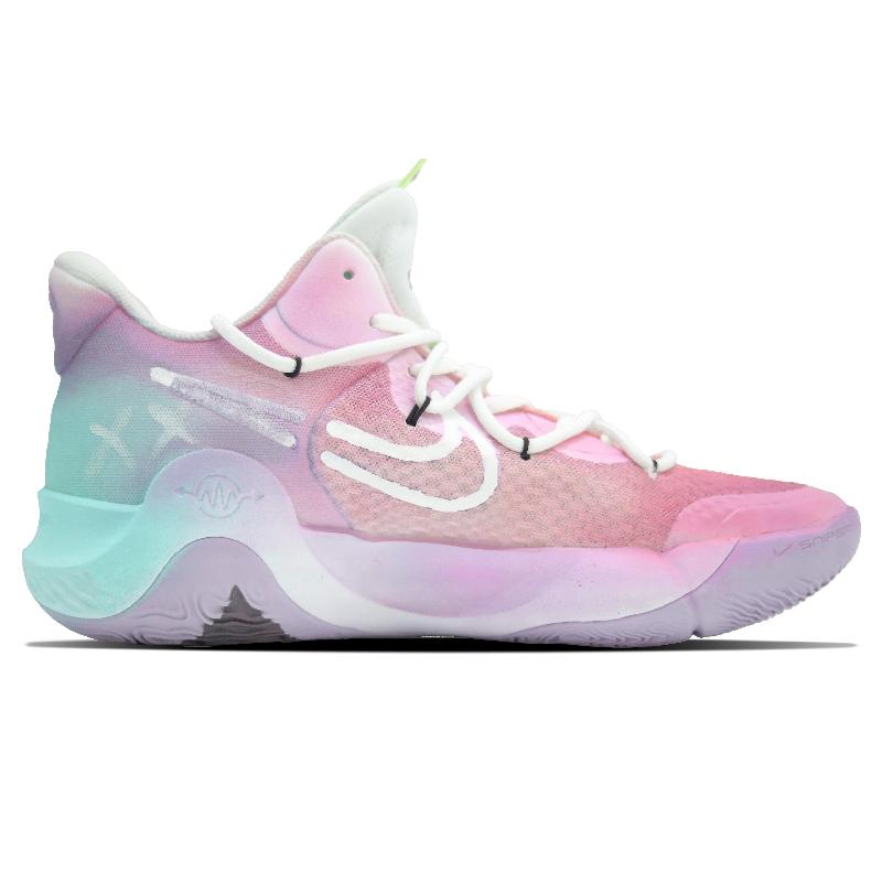 [Custom Pink rhythm]  KD Trey 5 IX Basketball Shoes Men Mid-Top Pink/Blue/White
