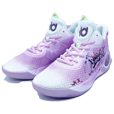 [Custom Graffiti Prince]  KD Trey 5 IX Vintage Basketball Shoes Unisex Mid-top Purple