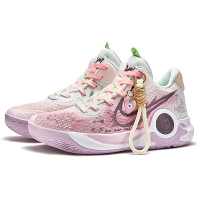 [Custom Heartbeat Landing]  KD Trey 5 IX Vintage Basketball Shoes Unisex Mid-top Purple White