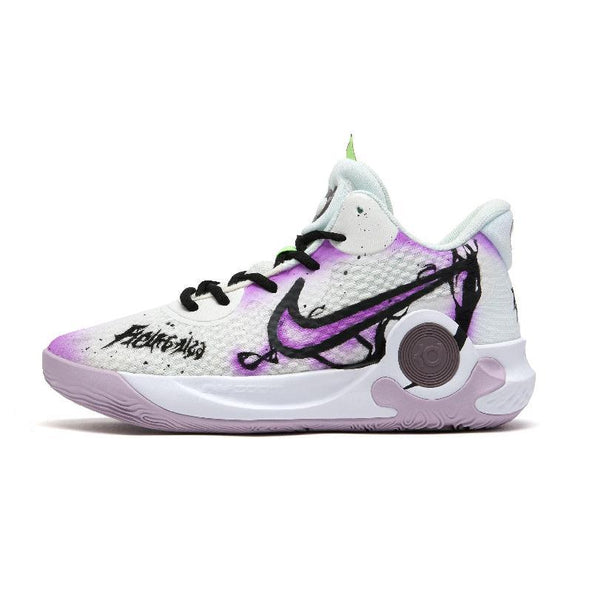 [Custom Death Scythe]  KD Trey 5 IX Vintage Basketball Shoes Unisex Mid-top Purple/white