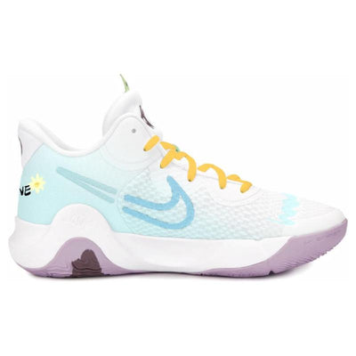 [Custom Grow towards the sun]  KD Trey 5 IX Vintage Basketball Shoes Men Low-top Yellow/white/cyan