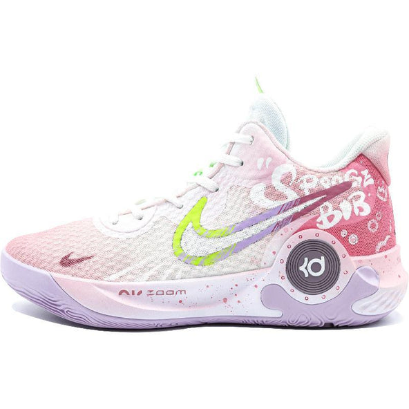 [Custom Sponge Pie Big Star Mandarin Ducks]  KD Trey 5 IX Basketball Shoes Men Low-top White/Yellow