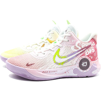 [Custom Sponge Pie Big Star Mandarin Ducks]  KD Trey 5 IX Basketball Shoes Men Low-top White/Yellow