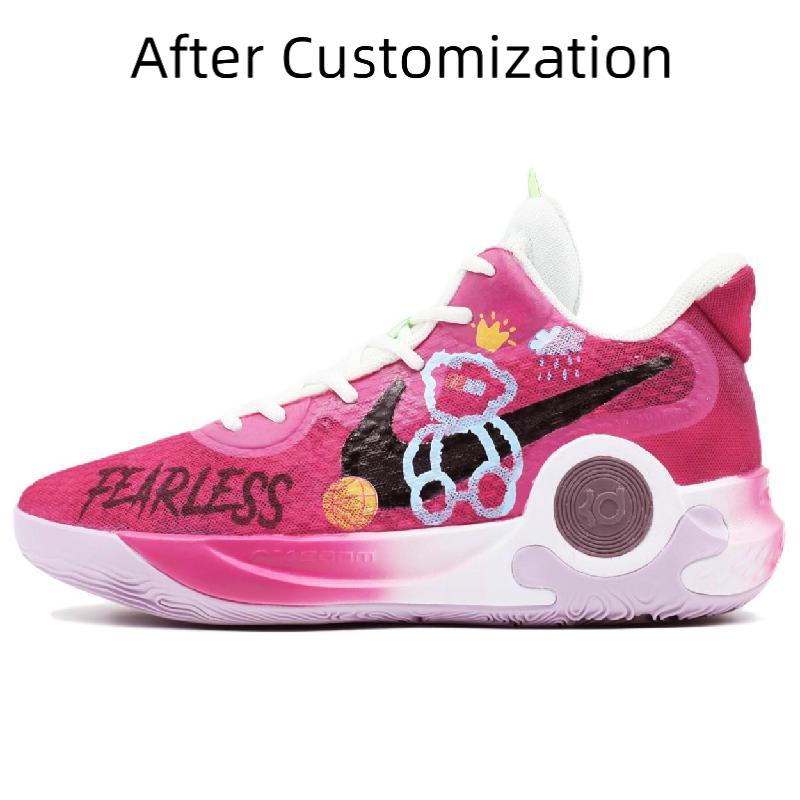 [Custom Raspberry Lazy Bear] Nike KD Trey 5 IX Basketball Shoes Men