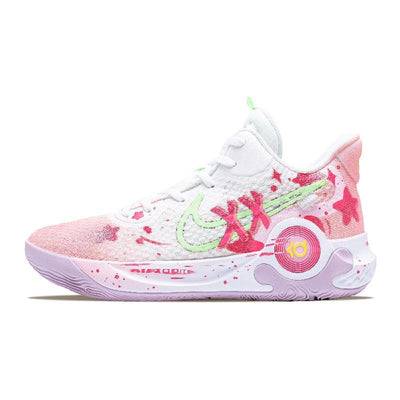 [Custom Rose-colored early summer]  KD Trey 5 IX Vintage Basketball Shoes Men Mid-top White/pink