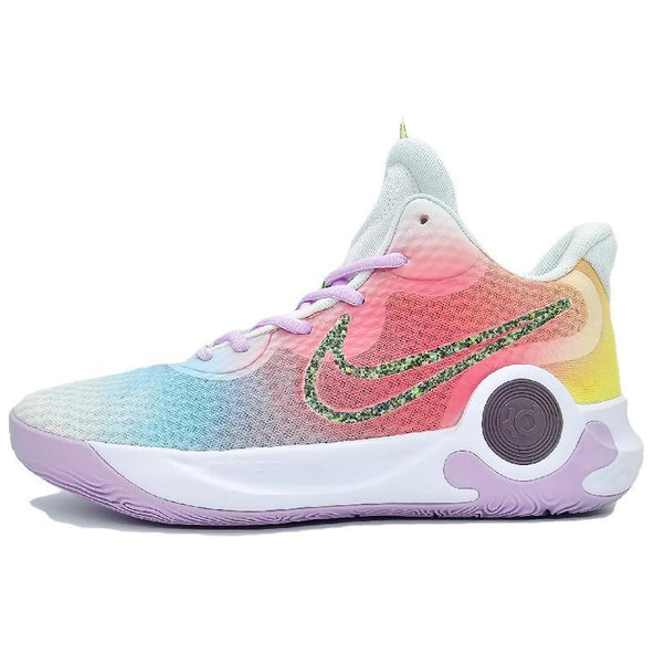 [Custom Macaron gradient]  KD Trey 5 IX Vintage Basketball Shoes Unisex Mid-top Yellow