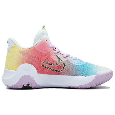 [Custom Macaron gradient]  KD Trey 5 IX Vintage Basketball Shoes Unisex Mid-top Yellow