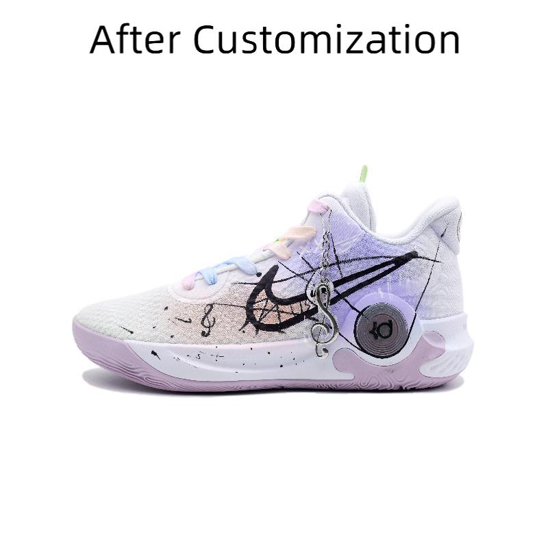[Custom Moonlight Note] Nike KD Trey 5 IX Vintage Basketball Shoes Unisex Mid-Top Purple