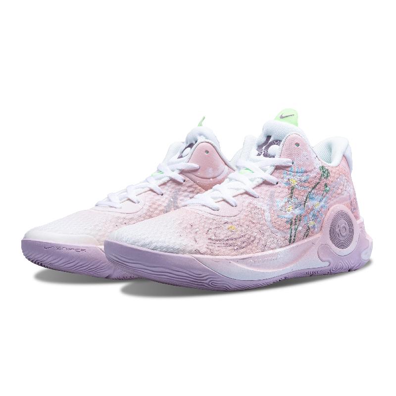 [Custom The late night is quiet and the years are fragrant]  KD Trey 5 IX Vintage Basketball Shoes Unisex Low-top White/green/yellow