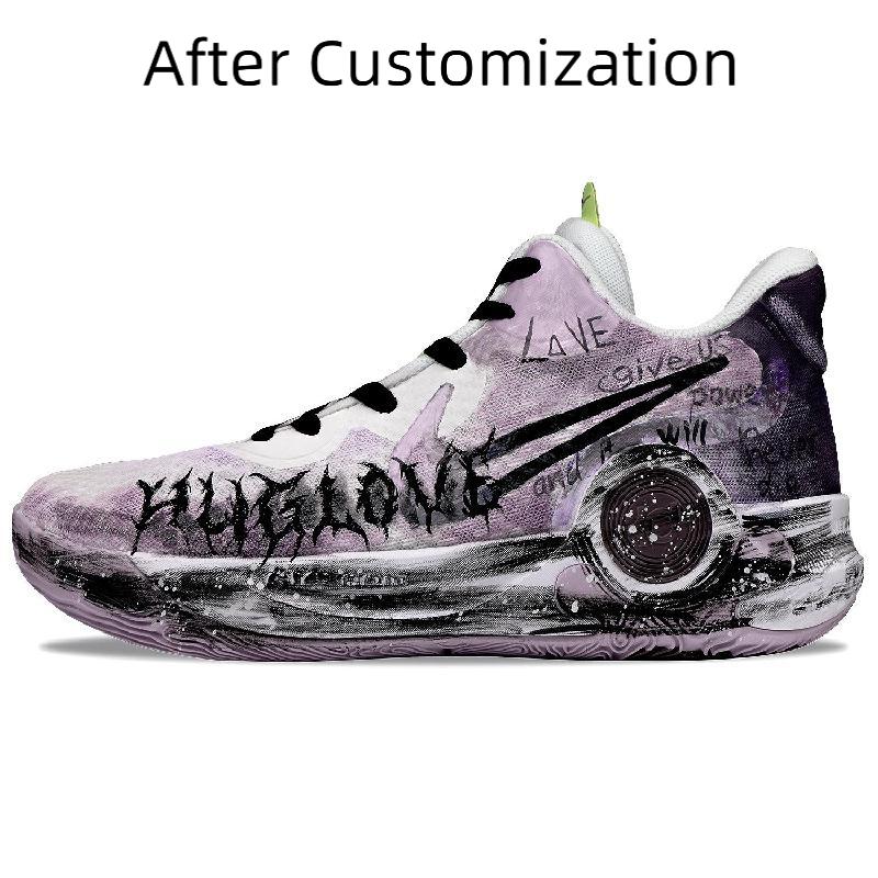 [Custom World-weary person] Nike KD Trey 5 IX Vintage Basketball Shoes Unisex Mid-top Purple