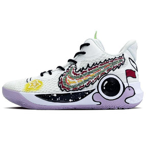 [Custom Moon Reverie]  KD Trey 5 IX Vintage Basketball Shoes Unisex Mid-top Black/red/purple