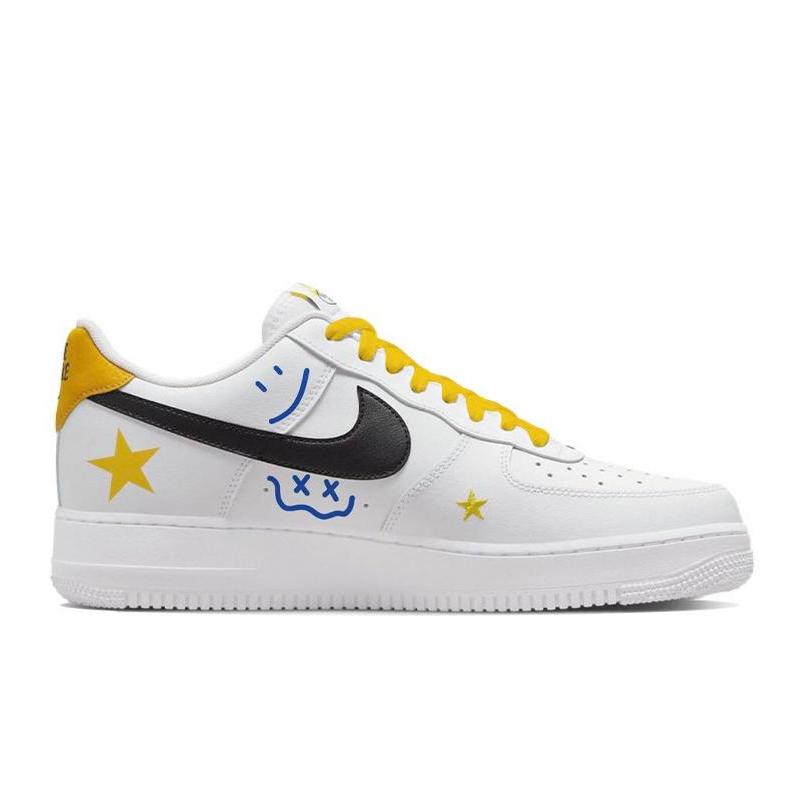 [Custom Keep smiling]  Air Force 1 Skateboarding Shoes Unisex