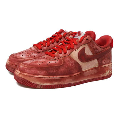 [Custom Men's dyed black tea]  Air Force 1 Skateboarding Shoes Men