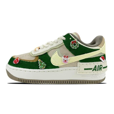 [Custom Women's patch Christmas QD]  Air Force 1 Skateboarding Shoes Women's
