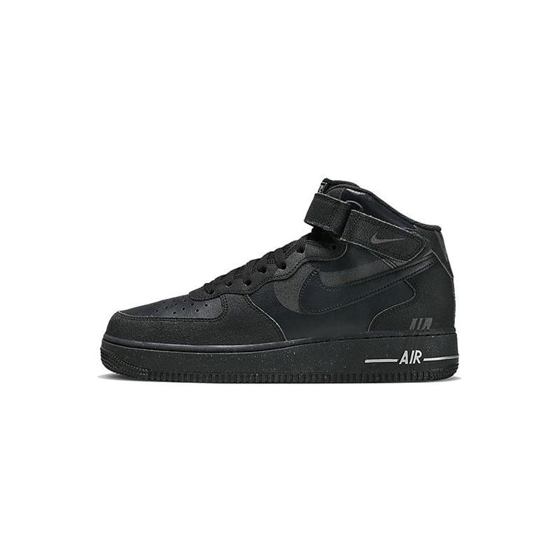 [Custom Huluwa]  Air Force 1 Skateboarding Shoes Men Mid-top Red/Blue/Yellow
