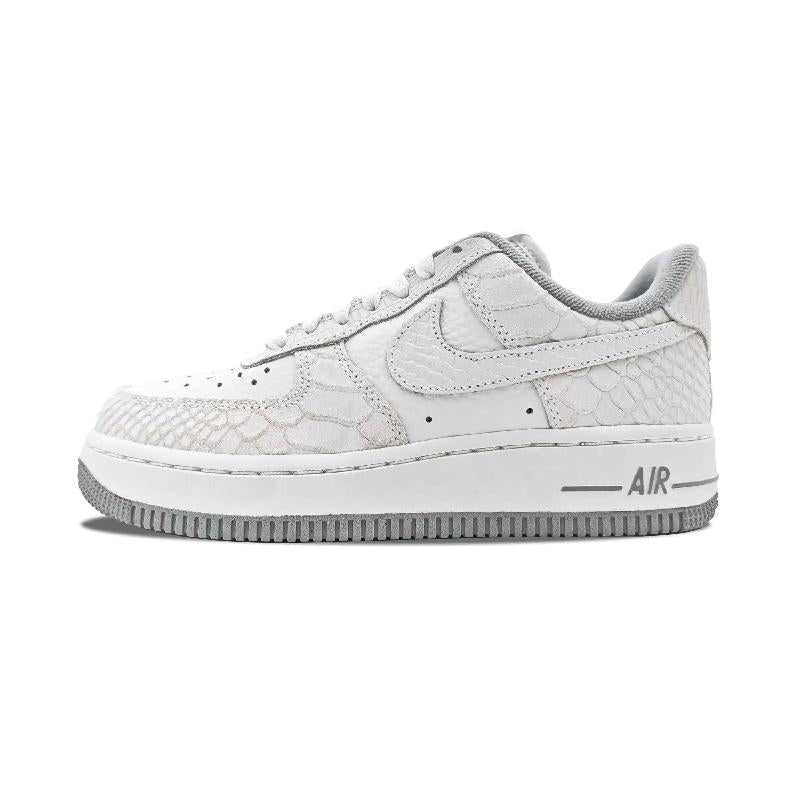 [Custom Iridescent snake spirit]  Air Force 1 Skateboard Shoes Women's Low-Top Yellow/Green/White