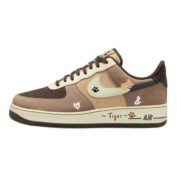 [Custom Lazy little tiger]  Air Force 1 Skateboarding Shoes Men