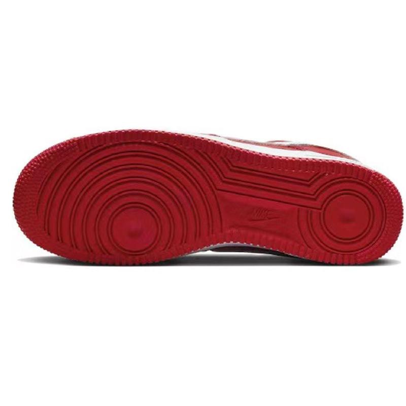[Custom Red Fortune]  Air Force 1 Skateboarding Shoes Unisex