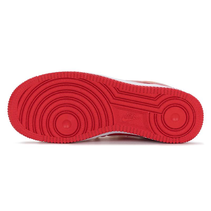 [Custom Auspicious cloud gradient wedding shoes]  Air Force 1 Skateboarding Shoes Unisex Low-top Red