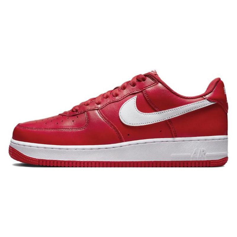 [Custom Auspicious cloud gradient wedding shoes]  Air Force 1 Skateboarding Shoes Unisex Low-top Red