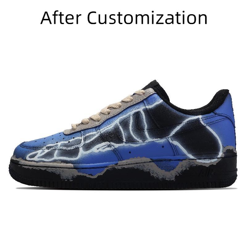 [Custom Male style of frozen soil bone] Nike Air Force 1 Skateboarding Shoes Men